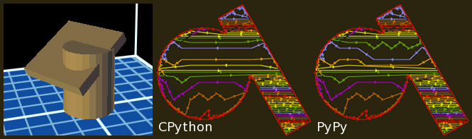 Comparison of CPython and PyPy fill patterns